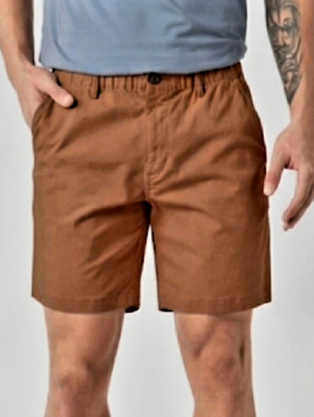 Bearbottom Cotton Shorts 7" Brown Tan  Size XL